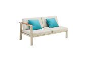 Grand salon de jardin moderne  de luxe en aluminium et bois teck - NOFFY COSY PLUS