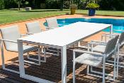 Ensemble repas de jardin en aluminium  haut de gamme 6 places - FERMO