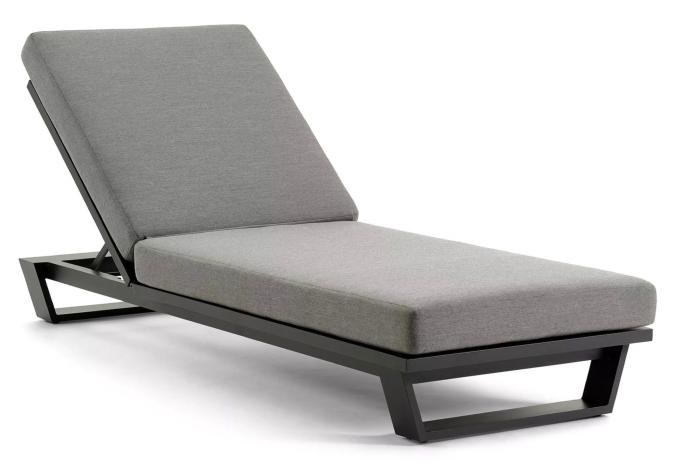 Bain de soleil en aluminium haut de gamme PAGINO NOIR