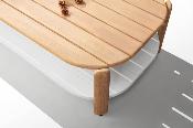 Salon de jardin haut de gamme en teck massif - ROMA ANGLE