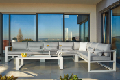 Grand Salon jardin d'angle luxe - FERMO CHIC