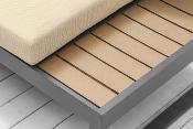 Salon de jardin en aluminium et polywood - GIPSY GRIS