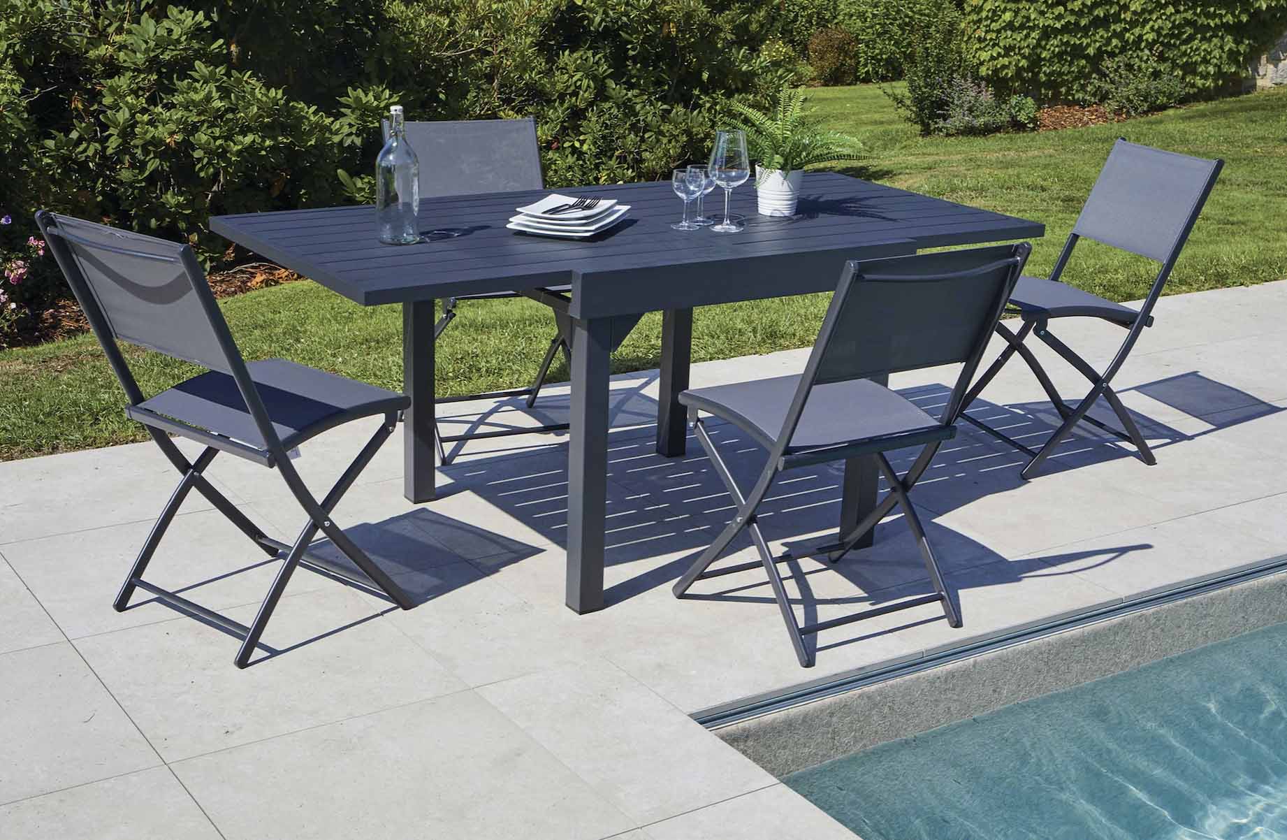 Table extensible en aluminium - PAILY Au Jardin de Chloé