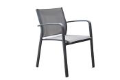 Fauteuil empilable en aluminium - NORY (lot de 6)