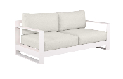 Canapé de jardin 2 places design haut de gamme en aluminium - IRIS