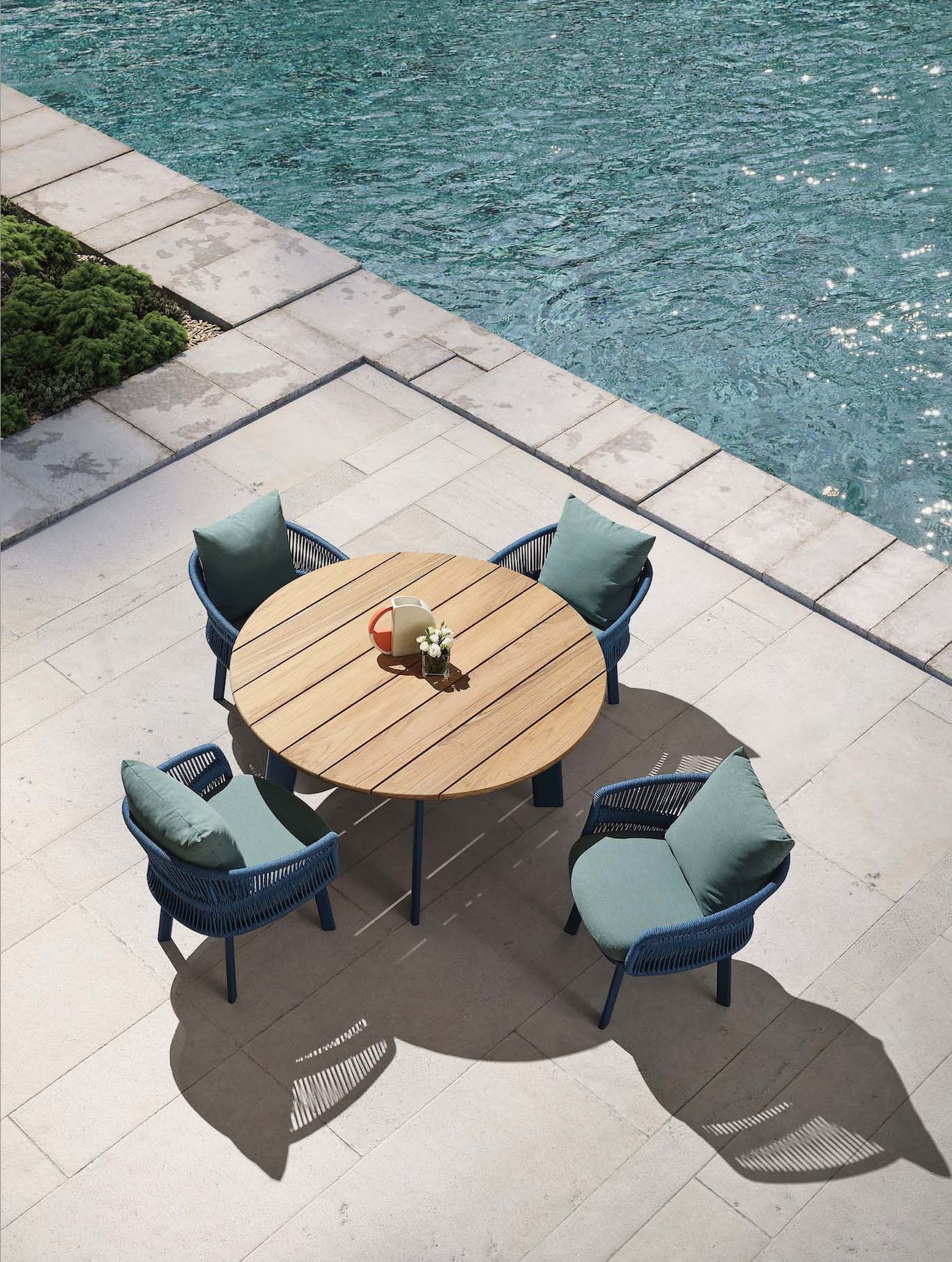 Housse de protection table de jardin ronde et 4 chaises haut de gamme