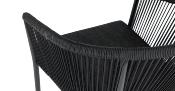 Fauteuils de restaurant extérieur en aluminium et corde - SARIGO