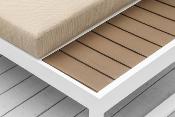Salon de jardin en aluminium et polywood - GIPSY BLANC