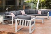 Banquette de jardin en aluminium - BELLY