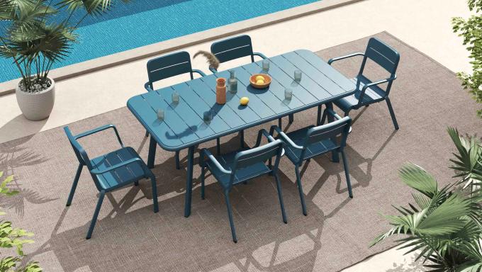Ensemble repas extérieur en aluminium - JOY