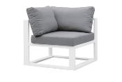 Fauteuil d'angle de jardin en aluminium - BELLY