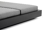 Lit de piscine double luxe en aluminium - FERMO BED NOIR