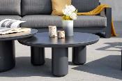 Salon de jardin design modulable aluminium haut de gamme - IRIS COSY NOIR