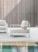 Fauteuil de jardin design haut de gamme en aluminium - IRIS