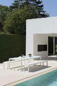 Table de jardin en aluminium - FERMO avec plateau en céramique 200CM