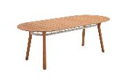 Ensemble repas de jardin design en bois et en corde  - ROSE