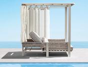 Lit de piscine double en aluminium et corde - OLBY BED