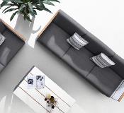 Salon de jardin en aluminium luxe tissu sunbrella - HITTY COOL