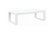 Table basse de jardin blanche en aluminium - BELLY