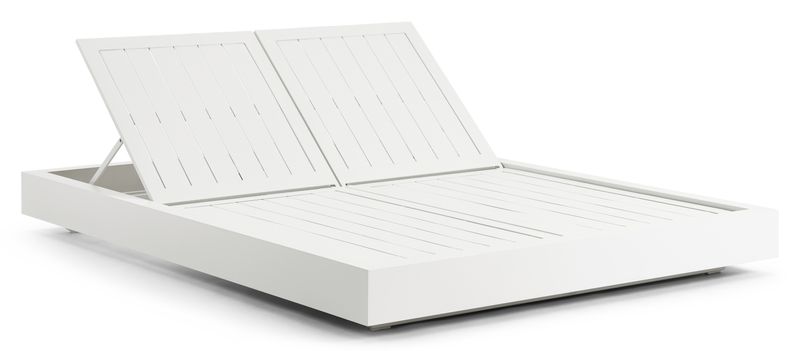 Lit extérieur / Bain de soleil transat / lit de piscine duo haut de gamme  en aluminium Fermo bed