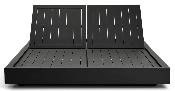 Lit de piscine double luxe en aluminium - FERMO BED NOIR