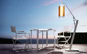 Lampe Design D'extérieur Solaire - AURORA blanc taille M