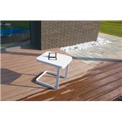 Table basse de jardin carr en aluminium - LEXY