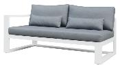 Salon jardin d'angle luxe en aluminium - COMO