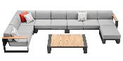 Pouf de jardin en aluminium - SOFY