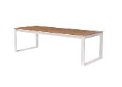 Table de jardin en teck et aluminium haut de gamme - FERMO 240CM