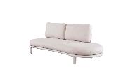 Salon de jardin moderne en aluminium et teck - SANKA COSY