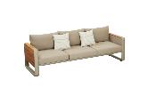Mobilier de jardin en aluminium et en teck - TALIA