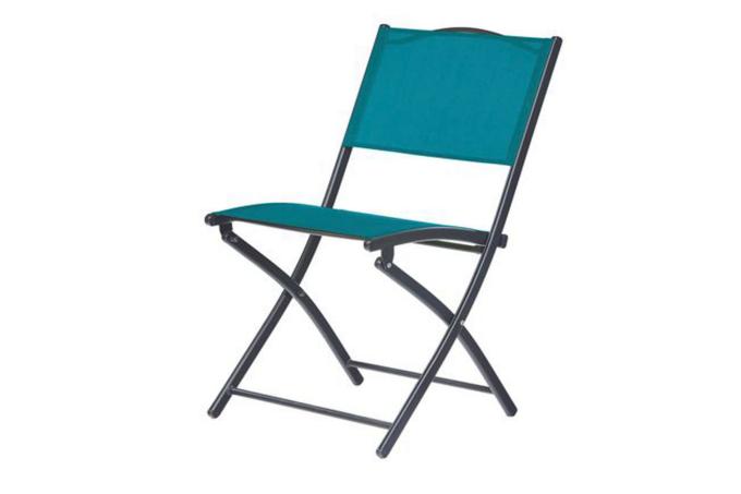 Chaise pliante - YANKY bleu (lot de 6)