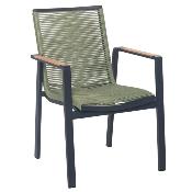 Fauteuil de restaurant extérieur en aluminium empilable - NOFFY