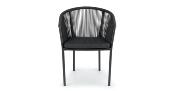 Fauteuils de restaurant extérieur en aluminium et corde - SARIGO