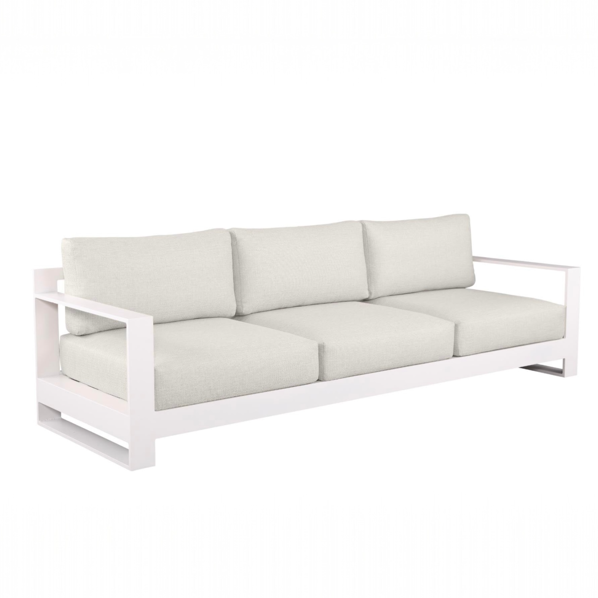 Canapé 3 places de jardin design haut de gamme en aluminium - IRIS