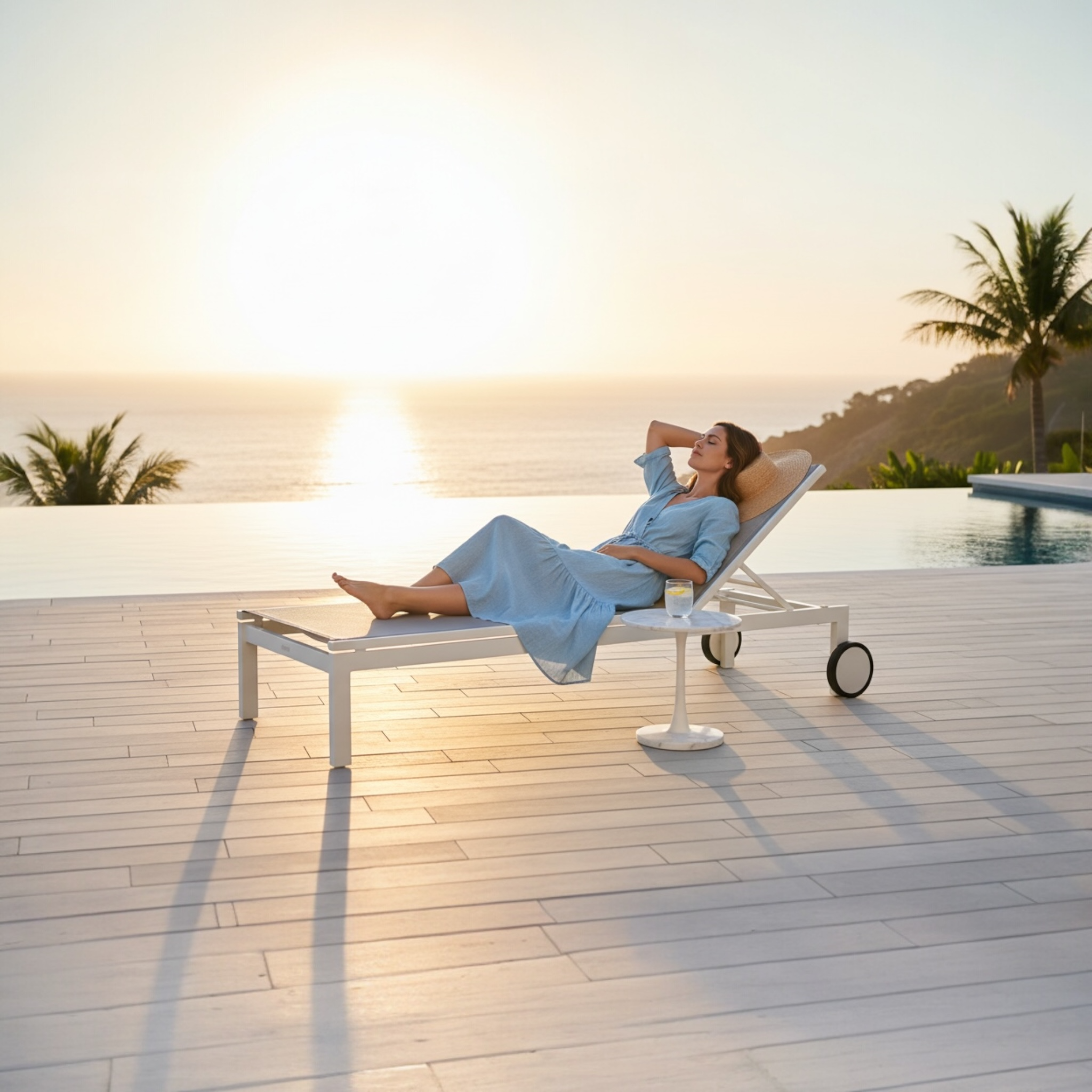 Bain de soleil design tout climat Sully