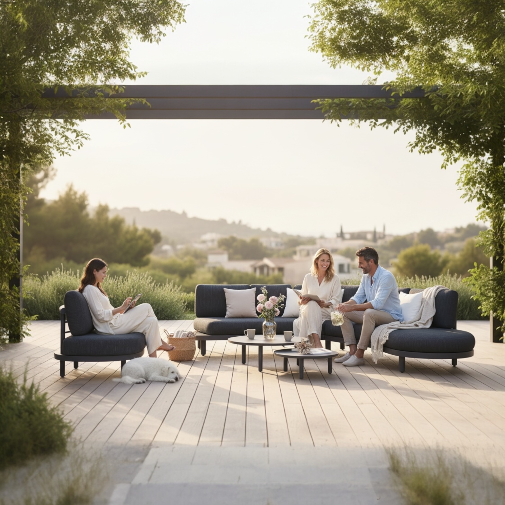 Sofa lounge de jardin design confortable ALBA