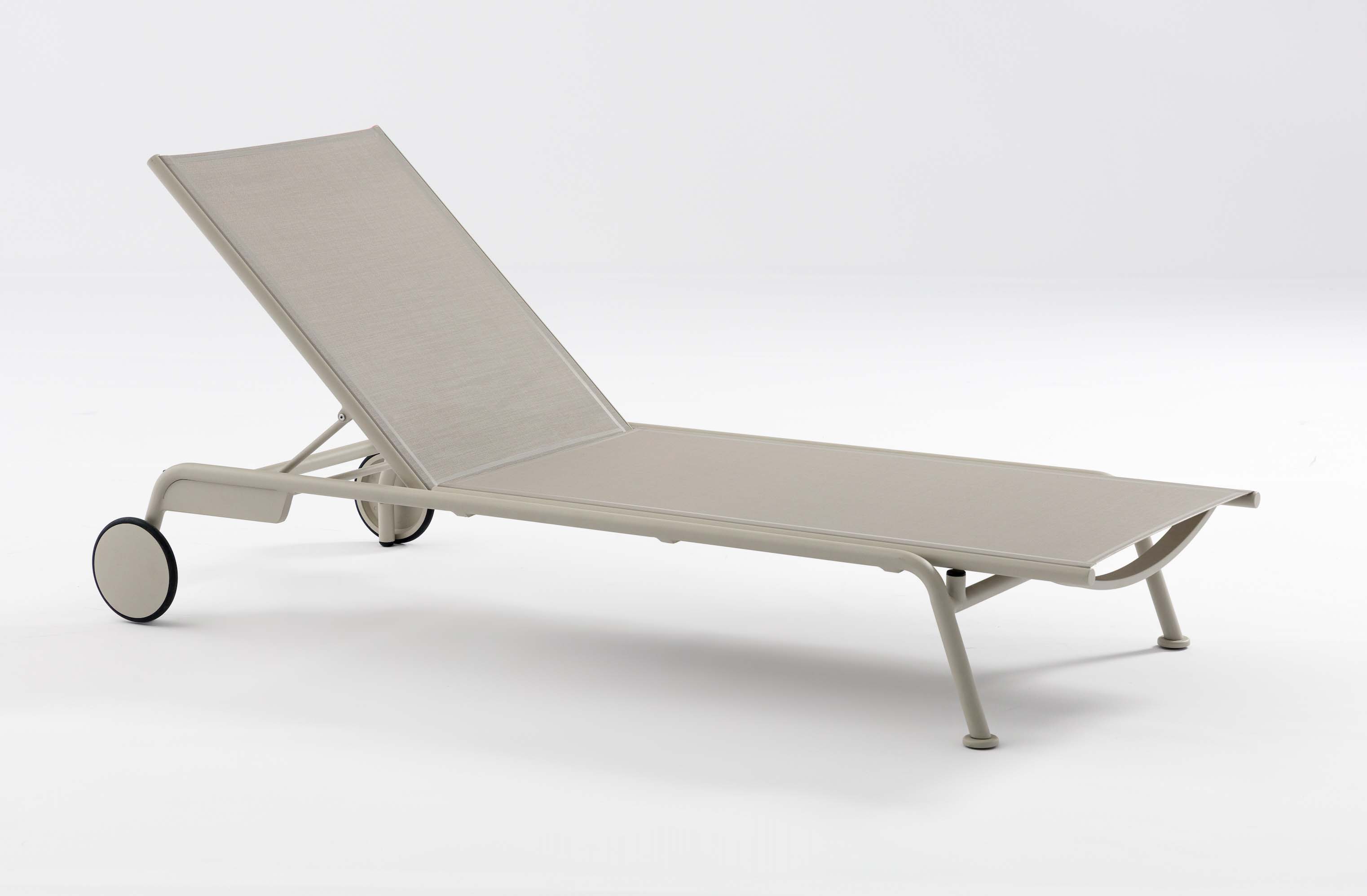 Bain de soleil en aluminium et textilène ( lot de 2) - SUNNY BEIGE