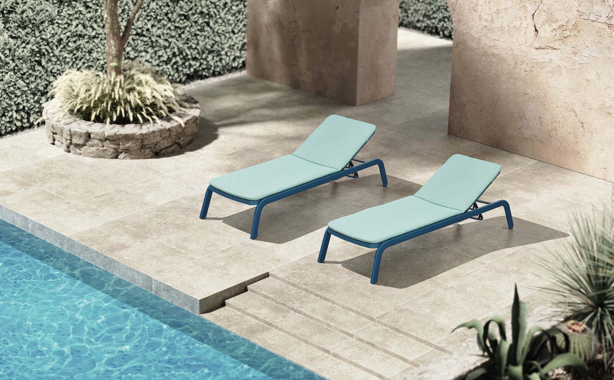 Bain de soleil extérieur en aluminium - JOY