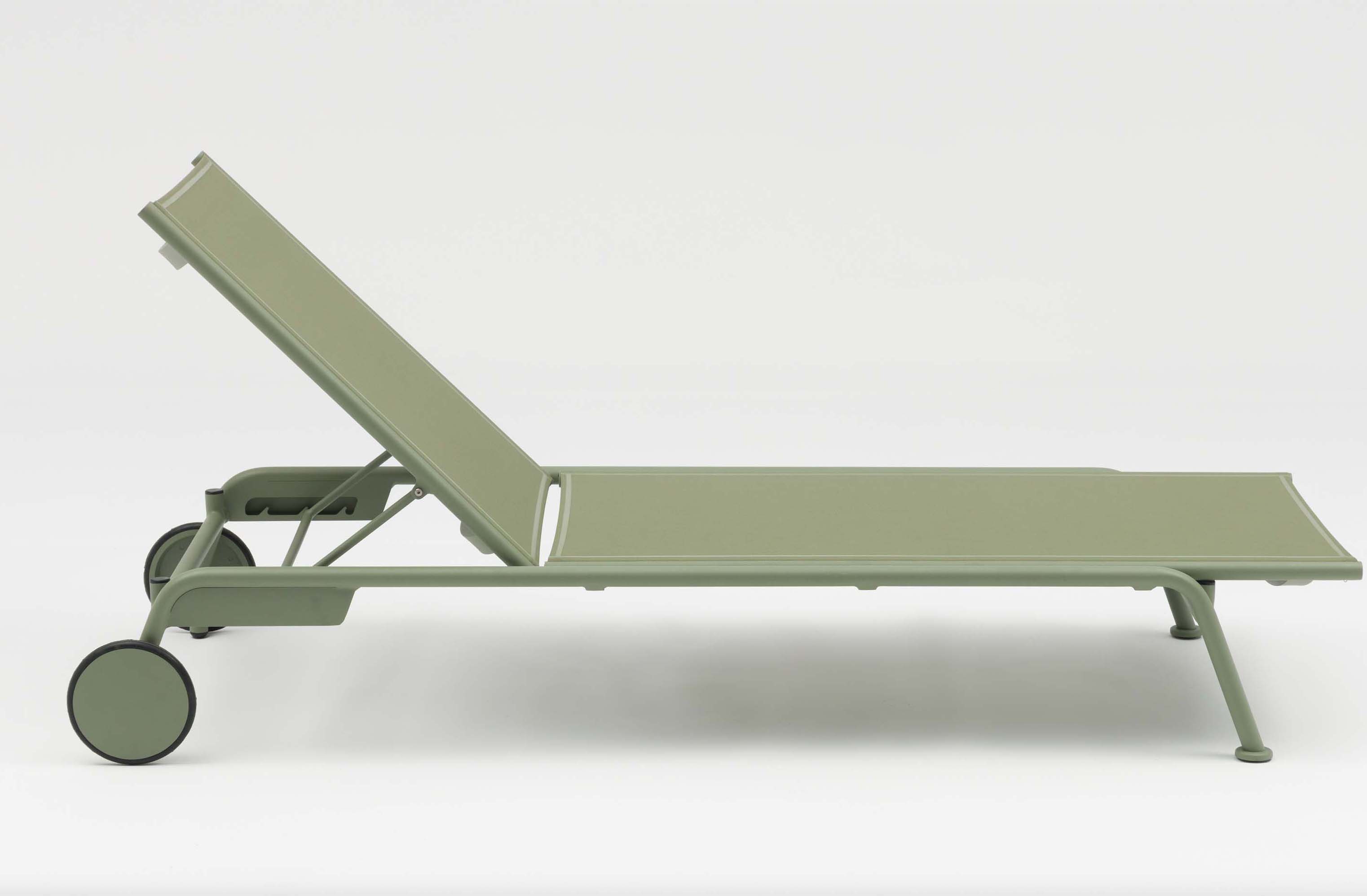 Bain de soleil en aluminium et textilène (lot de 2) - SUNNY VERT