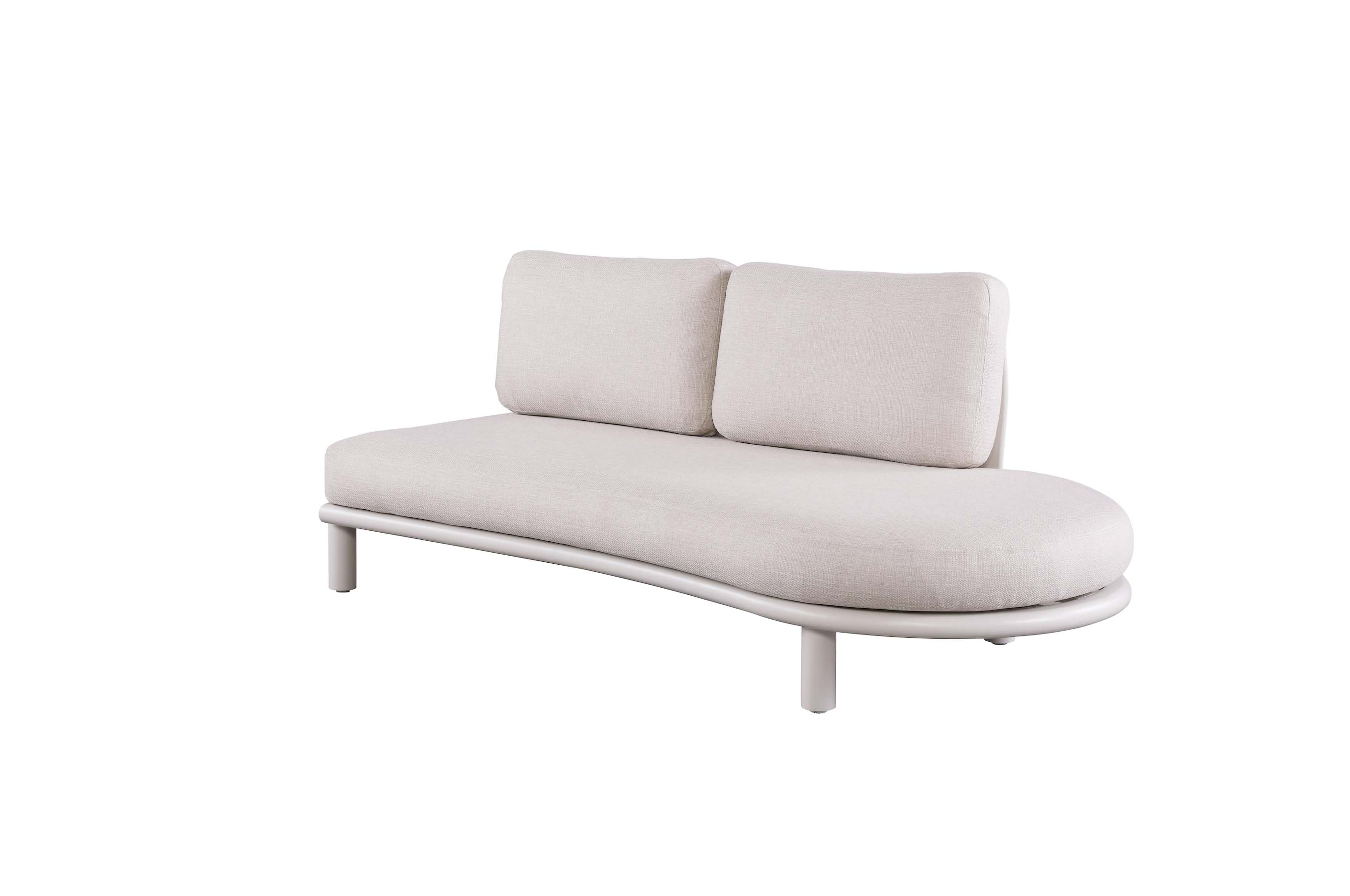 Salon de jardin moderne en aluminium et teck - SANKA COSY