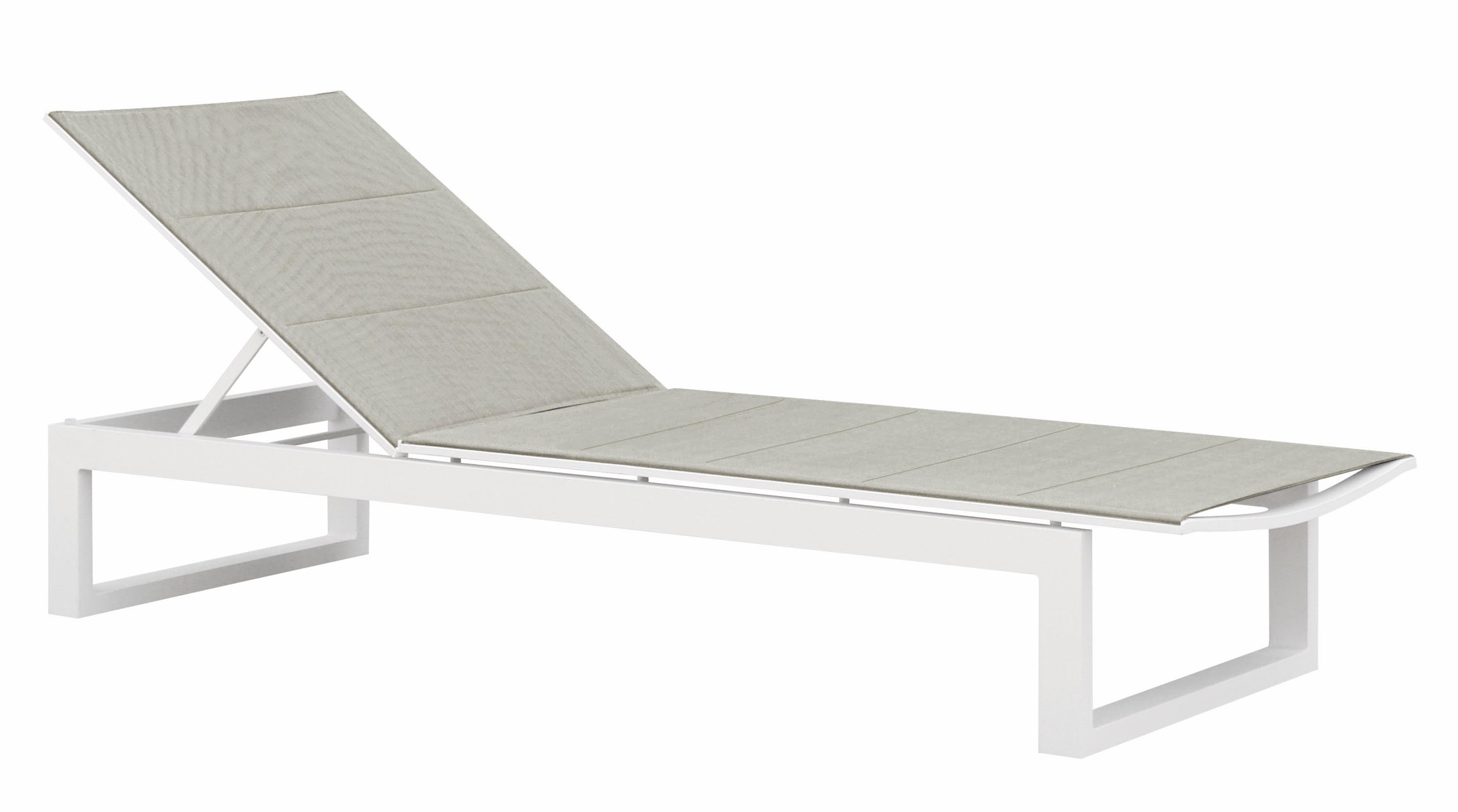 Bain de soleil en aluminium - COMO Taupe