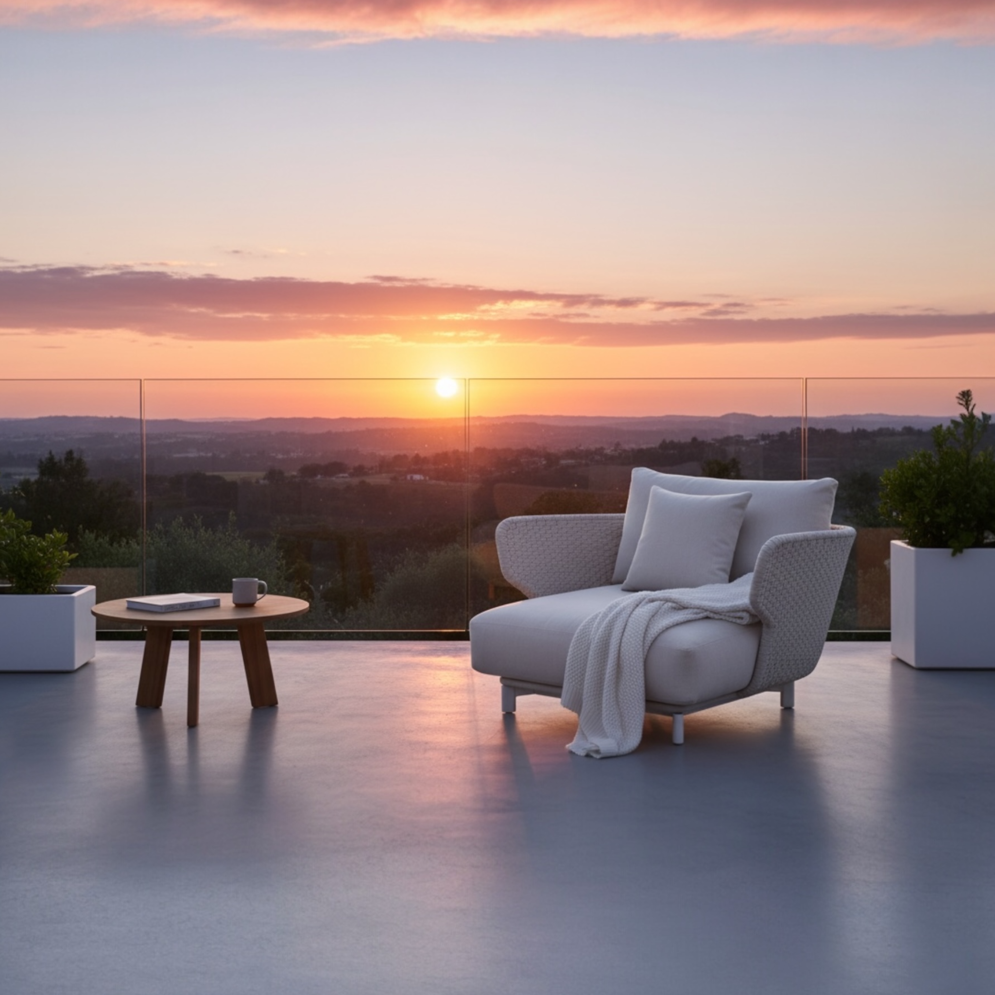 Fauteuil de jardin en aluminium et corde tressée - CHARLY