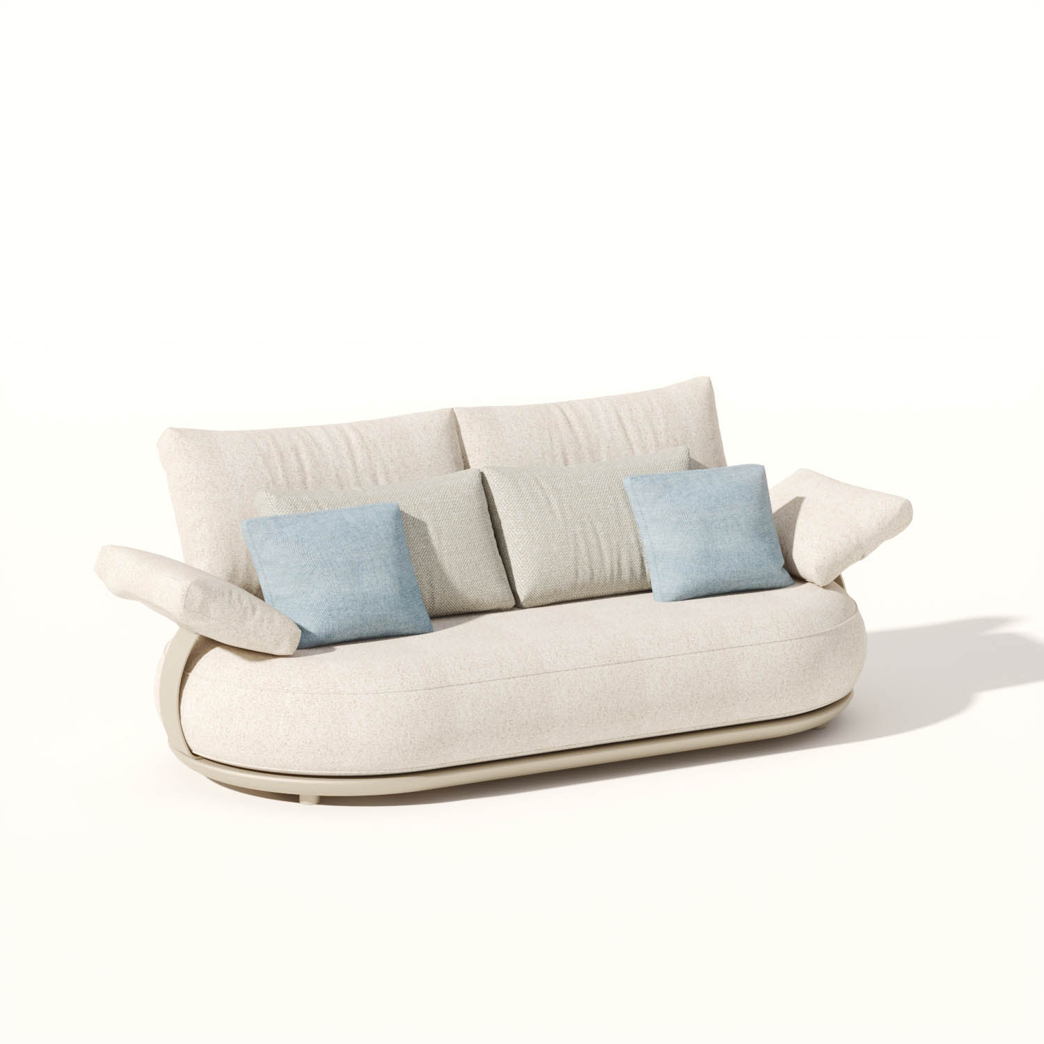 Salon de jardin modulable luxe design en aluminium 4 places -  ELYO