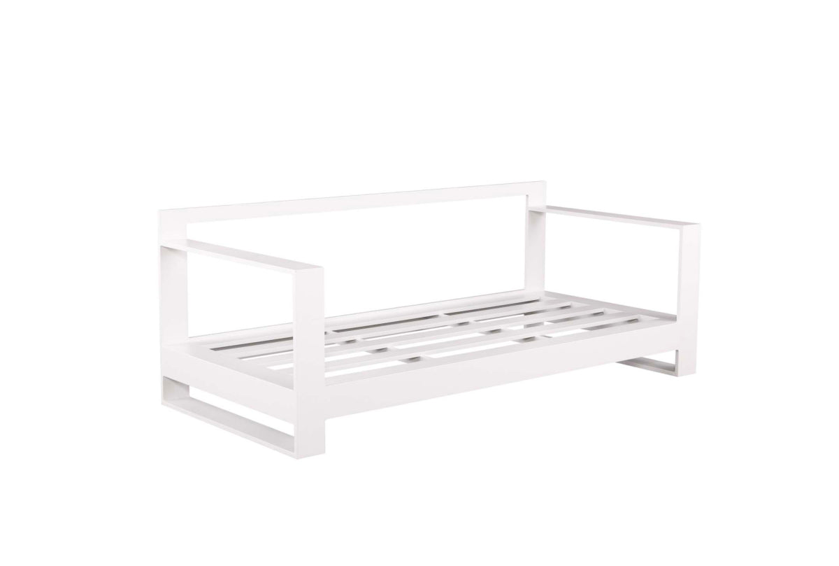 Canapé de jardin 2 places design haut de gamme en aluminium - IRIS