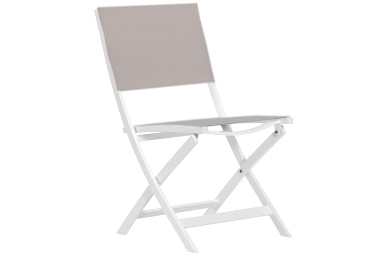 Table pliante en aluminium avec chaises - ROSYLAND