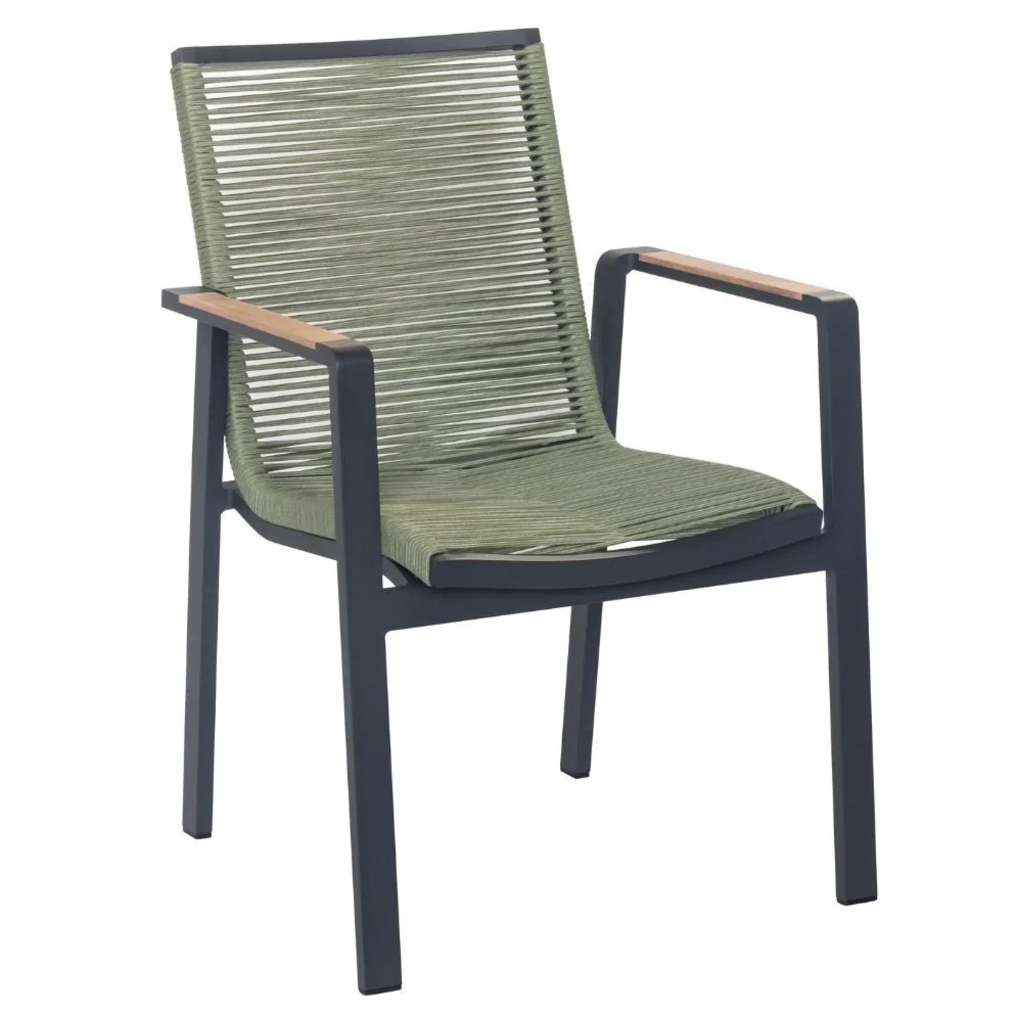 Fauteuil de restaurant extérieur en aluminium empilable - NOFFY