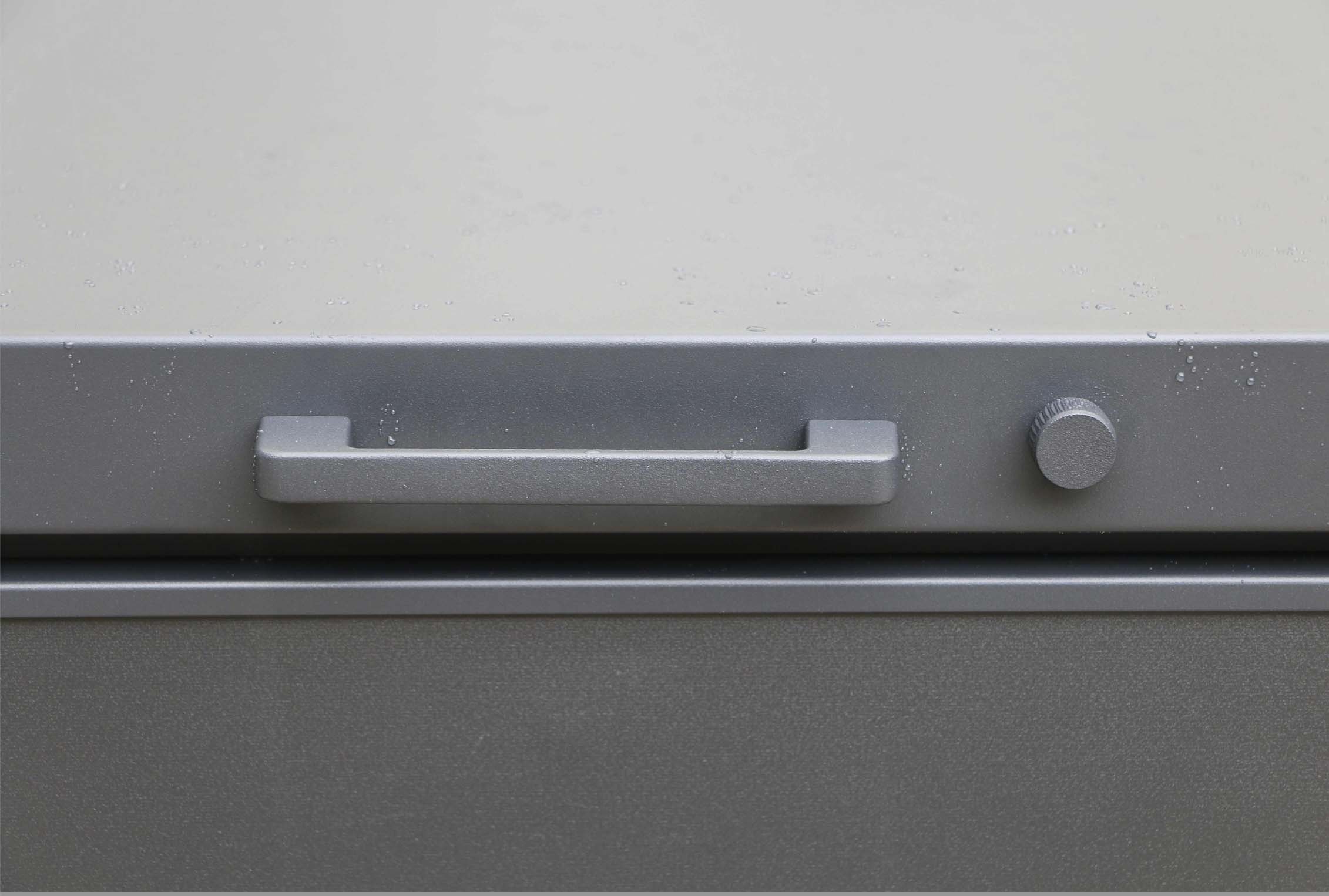 Coffre de jardin en aluminium luxe - EASY GRIS