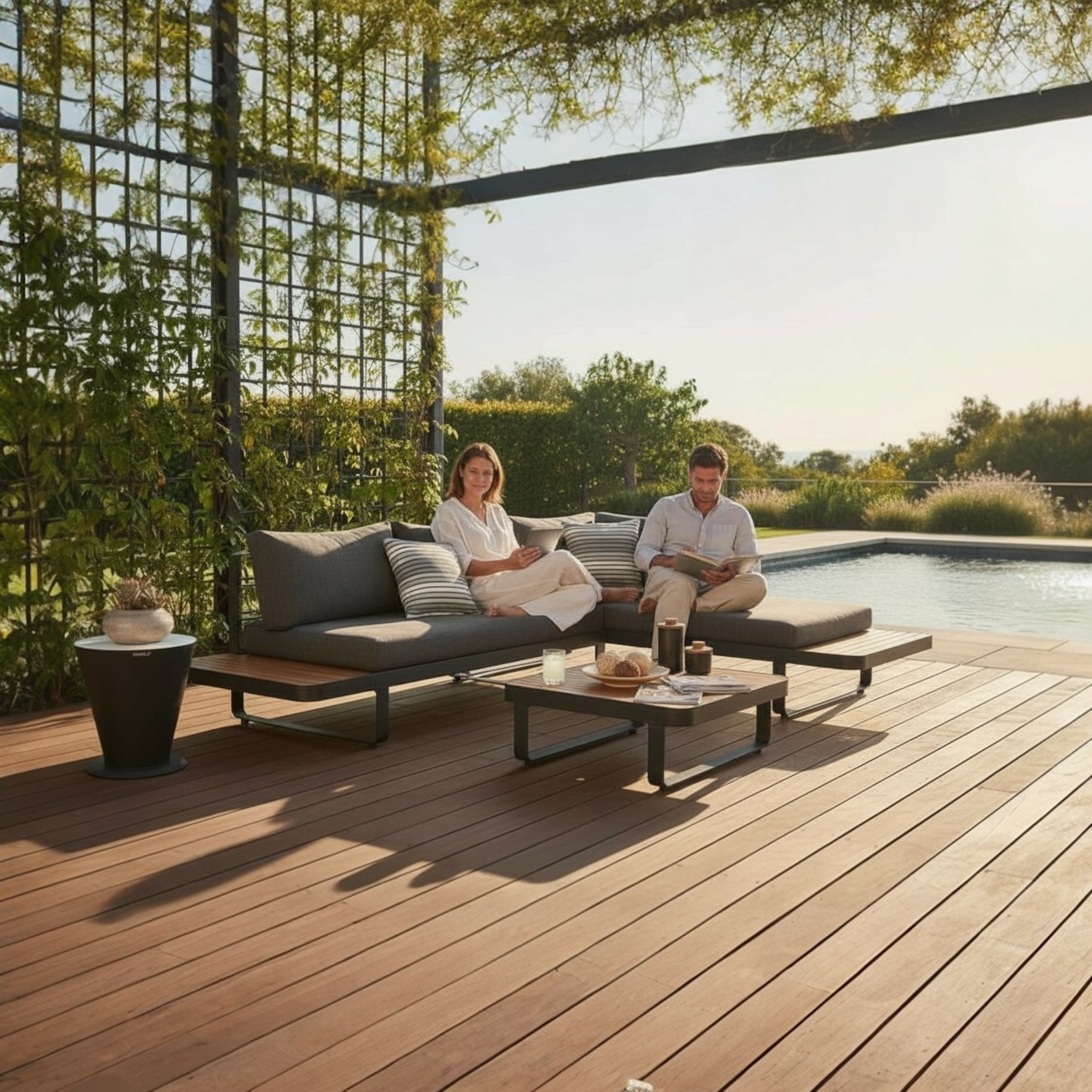 Canapé  sofa de terrasse 4 place Caribean